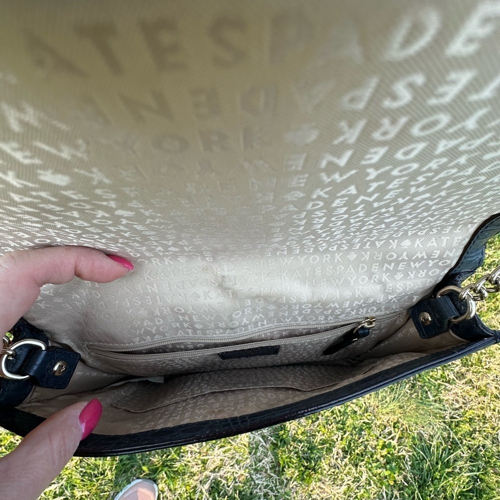 Kate Spade Black Crossbody Bag with Textured Leather - Picture 4 of 5